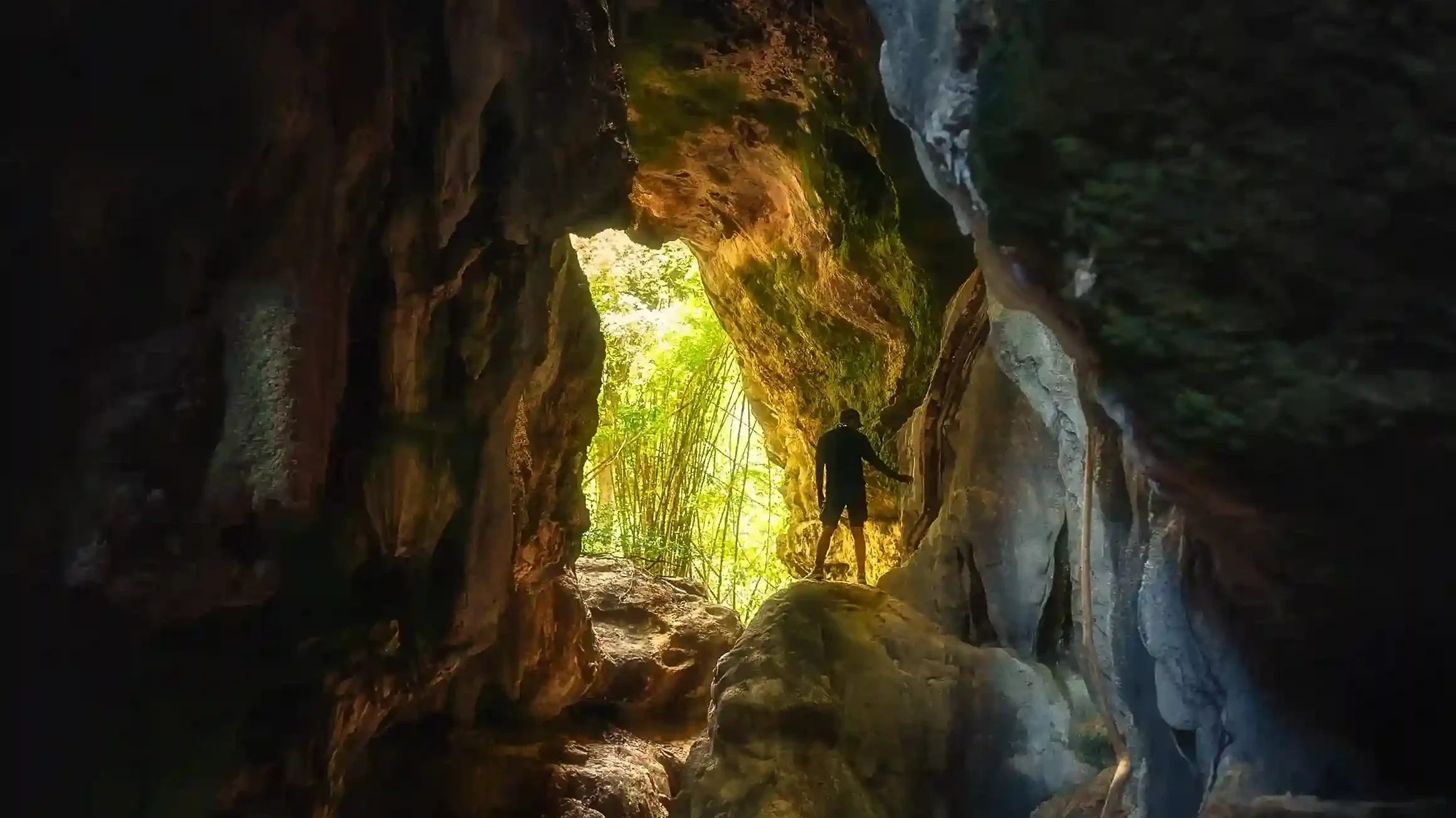 Inside Batu Cermin cave near Labuan Bajo