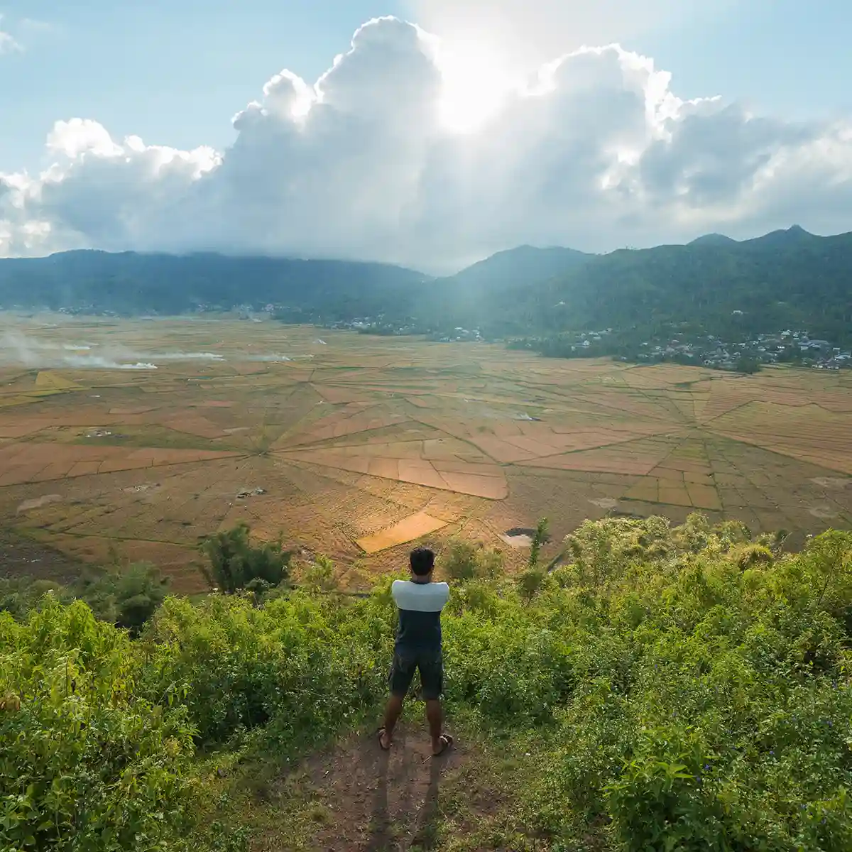 The spider-web rice fields at Cancar, Flores