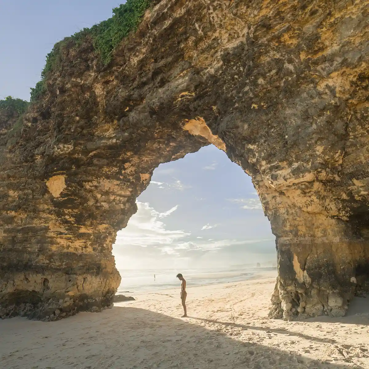 The rock arch at Mbawana Beach, Sumba